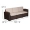 Flash Furniture 5 Piece Chocolate Brown Outdoor Faux Rattan Set DAD-SF-113RS-CBN-GG - alternate 9